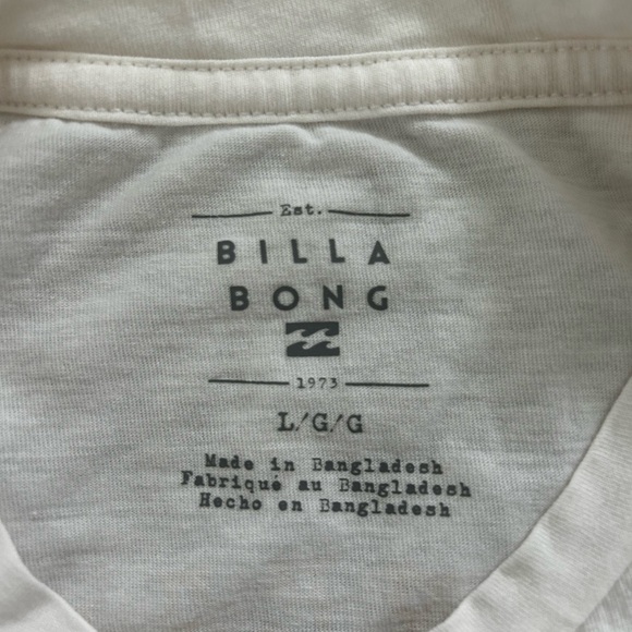Billabong Kids White T-Shirt - Picture 3 of 4